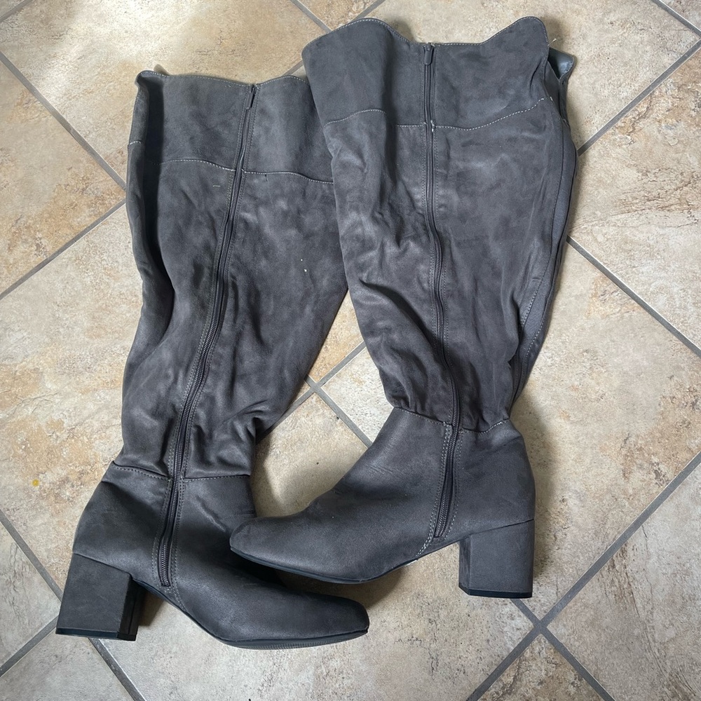 Wide Calf Thigh High Boots